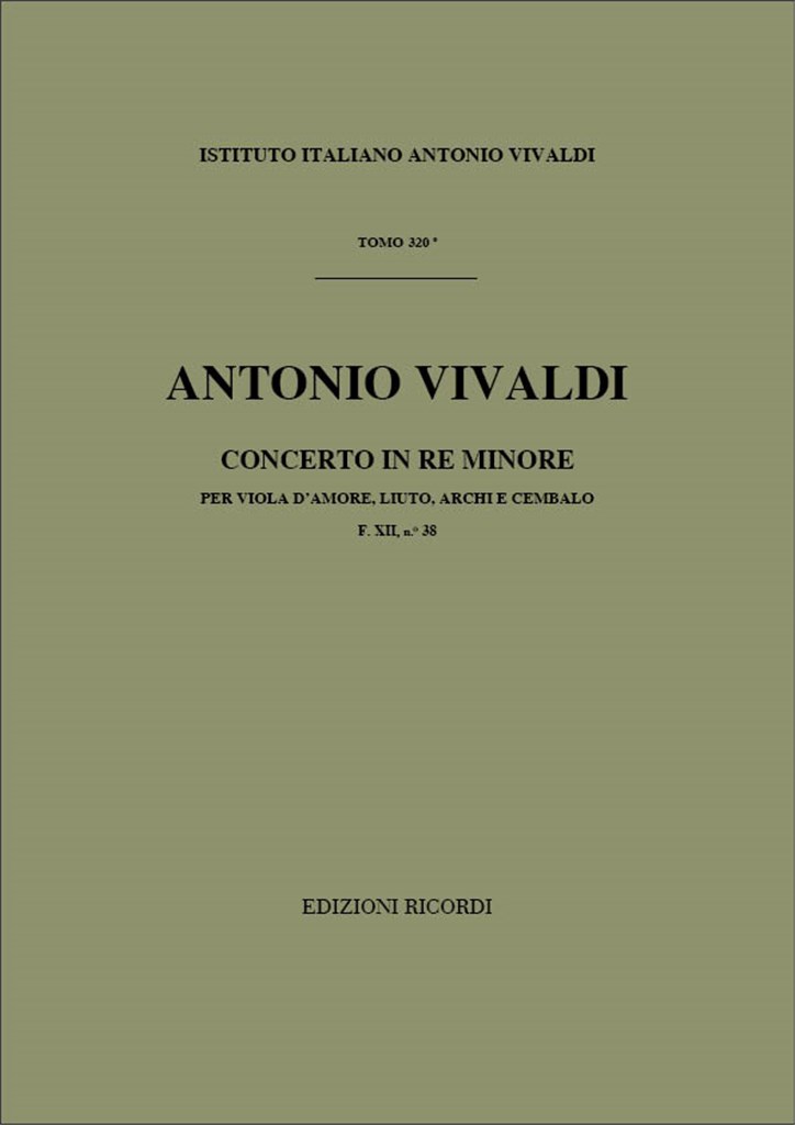 Concerti Per Strumenti Diversi, Archi E B.C.: